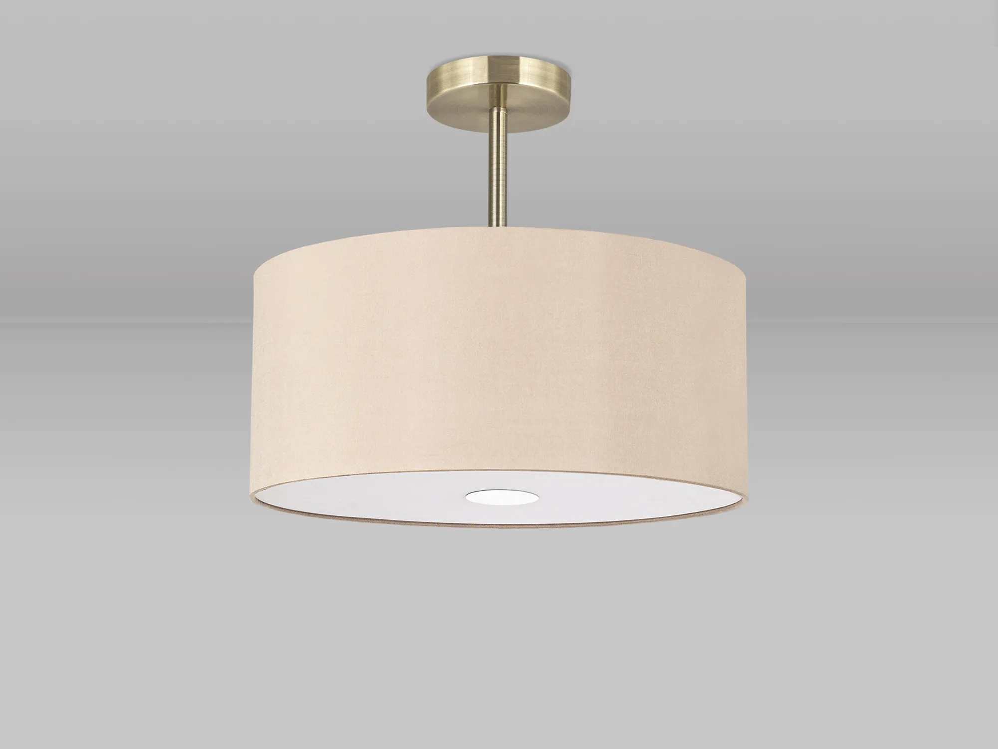 Universal 40cm Frosted Acrylic Diffuser Chrome Centre White D0319  Deco Universal